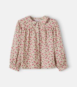 Bonpoint Bonpoint Josseline herringbone cotton blouse