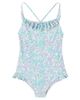 Bonpoint Bonpoint Lacey floral ruffled swimsuit - 1