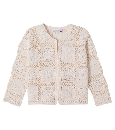 Bonpoint Bonpoint Lea-Maria crochet cotton cardigan