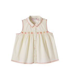 Bonpoint Bonpoint Lexi embroidered cotton blouse