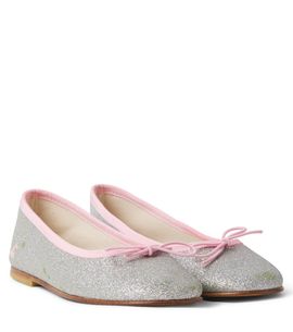 Bonpoint Bonpoint Lisa bow-detail glitter ballet flats