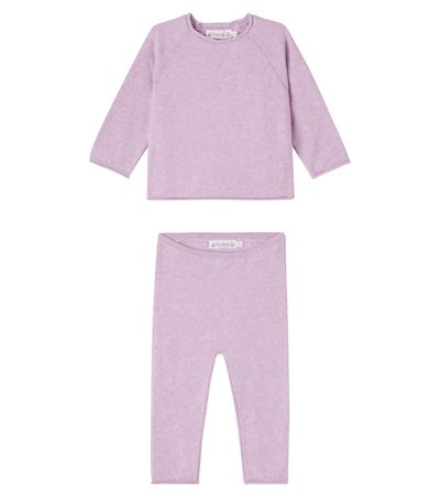 Bonpoint Bonpoint Loana cotton and cashmere sweater and pants set