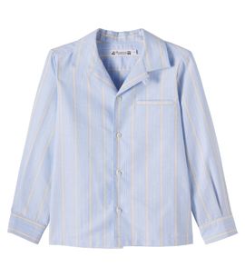Bonpoint Bonpoint Mael striped cotton poplin shirt