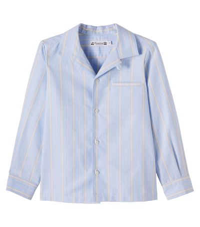 Bonpoint Bonpoint Mael striped cotton poplin shirt