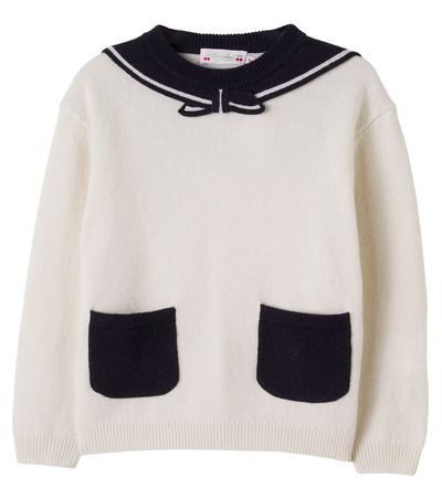 Bonpoint Bonpoint Mahini bow-detail wool sweater