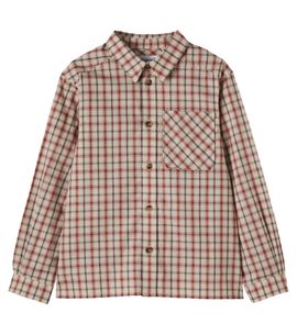 Bonpoint Bonpoint Marceau checked cotton poplin shirt