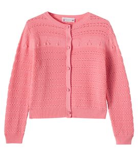 Bonpoint Bonpoint Mia embroidered wool and cotton cardigan