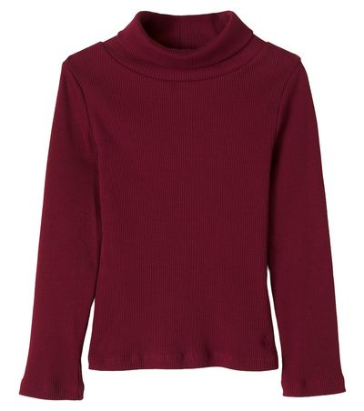 Bonpoint Bonpoint Tahiti ribbed-knit cotton turtleneck top