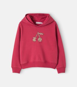 Bonpoint Bonpoint Tita embroidered cotton fleece hoodie