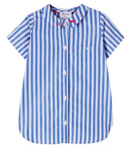 Bonpoint Bonpoint x KitsunÃ© Baby Lydiah striped cotton dress
