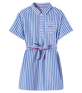 Bonpoint Bonpoint x KitsunÃ© Lissandra striped cotton shirt dress