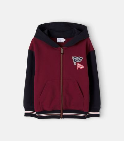 Bonpoint Bonpoint x Maison Kitsuné cotton zip-up hoodie