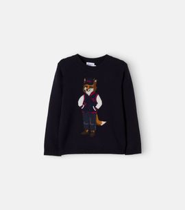 Bonpoint Bonpoint x Maison Kitsuné jacquard wool sweater
