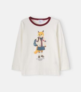 Bonpoint Bonpoint x Maison Kitsuné printed cotton jersey T-shirt