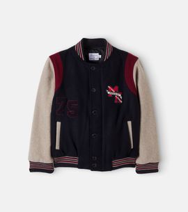 Bonpoint Bonpoint x Maison Kitsuné wool-blend varsity jacket