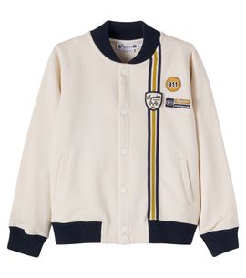 Bonpoint Bonpoint x Porsche Christopher patch-appliquÃ© cotton varsity jacket