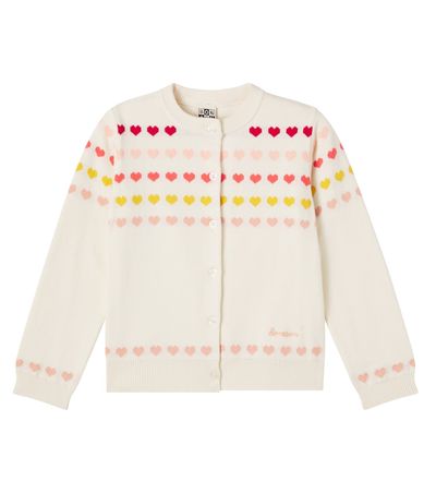 Bonton Bonton Laligne jacquard cotton cardigan