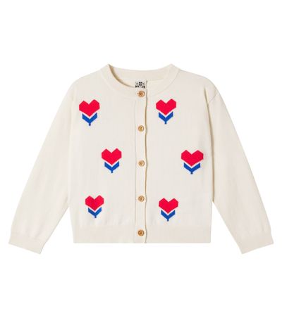 Bonton Bonton Nina jacquard cotton cardigan