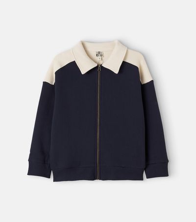 Bonton Bonton Prime cotton zip-up sweater