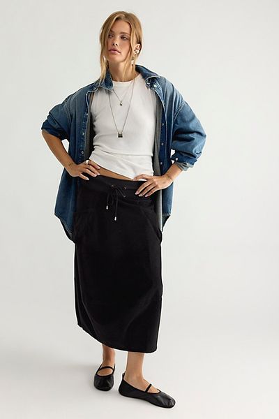 Boom Shankur Boom Shankar Cord Guru Midi Skirt
