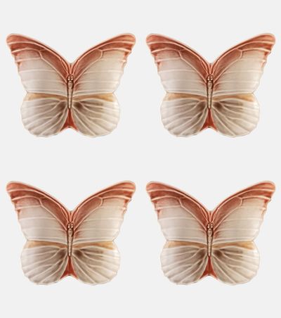 Bordallo Pinheiro Bordallo Pinheiro Set of 4 ceramic bread plates by Claudia Schiffer