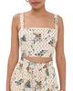Borgo de Nor Borgo de Nor Didi Cotton Top MINATURE FLORAL CREAM - 1