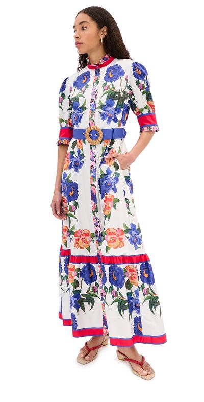 Borgo de Nor Borgo de Nor Marni Dress Floral Candy P. Ment