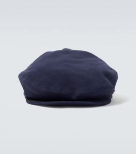 Borsalino Borsalino Suede newsboy cap