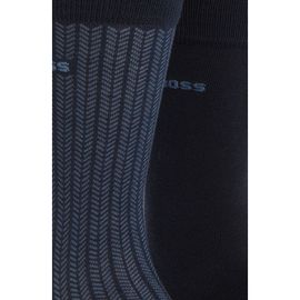 BOSS BOSS 2-Pack Mini Pattern Chevron Crew Socks