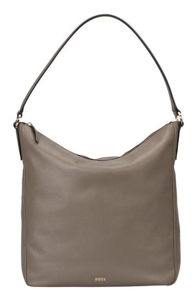 BOSS BOSS Alyce Leather Hobo Bag