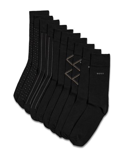 Boss Boss Argyle Crew Socks, Pack of 5