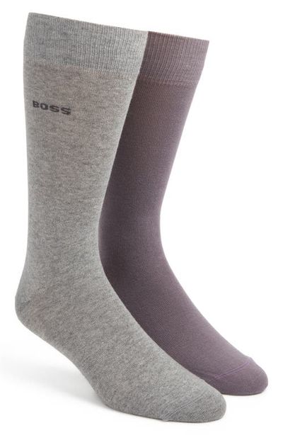 BOSS BOSS Assorted 2-Pack Cotton Blend Dress Socks
