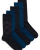 BOSS BOSS Assorted 5-Pack Jacquard & Solid Cotton Blend Dress Socks Gift Box - 1