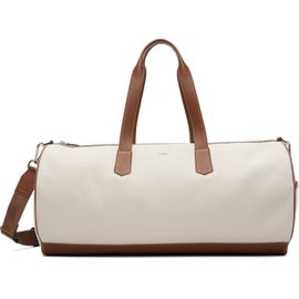 BOSS BOSS Beige & Brown Twill Duffle Bag