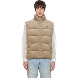 BOSS BOSS Beige Corduory Puffer Vest