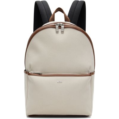 BOSS BOSS Beige Logo Lettering Backpack