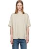 BOSS BOSS Beige Relaxed-Fit Cotton Embroidered Logo T-shirt - 1