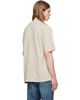 BOSS BOSS Beige Relaxed-Fit Cotton Embroidered Logo T-shirt - 3