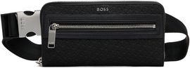 BOSS BOSS Black Bonded Leather Belt Bag