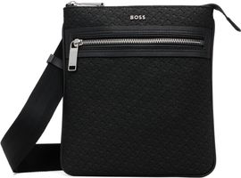BOSS BOSS Black Bonded Leather Pouch