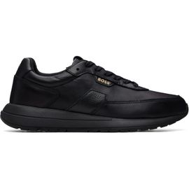 BOSS BOSS Black Brushed Leather Sneakers