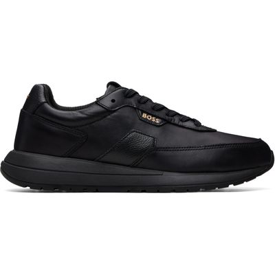BOSS BOSS Black Brushed Leather Sneakers
