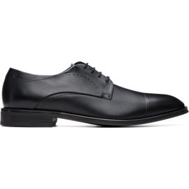 BOSS BOSS Black Buffed Leather Derbys