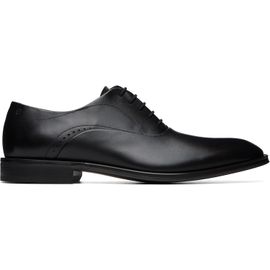 BOSS BOSS Black Buffed Leather Oxfords