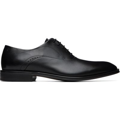BOSS BOSS Black Buffed Leather Oxfords