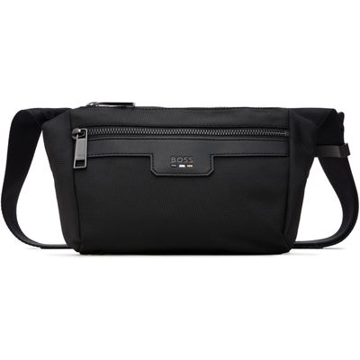 BOSS BOSS Black Canvas Crossbody Pouch