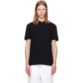 BOSS BOSS Black Contrast-Tipped Cotton Piqué Polo