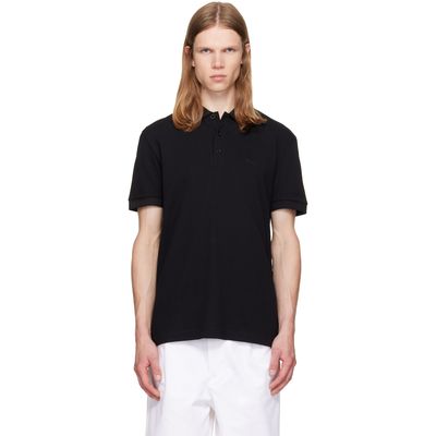 BOSS BOSS Black Contrast-Tipped Cotton Piqué Polo