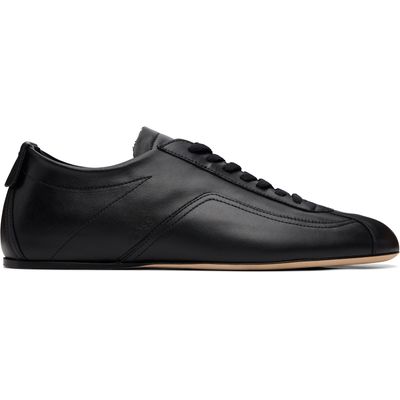 BOSS BOSS Black Debossd Logo Nappa-leather Sneakers