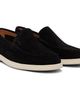 BOSS BOSS Black Debossed-Logo Suede Loafers - 4